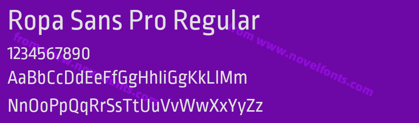 Ropa Sans Pro RegularPreview Ropa Sans Pro RegularPreview