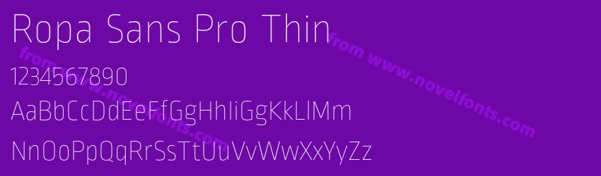 Ropa Sans Pro ThinPreview Ropa Sans Pro ThinPreview