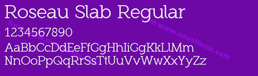 Roseau Slab RegularPreview Roseau Slab RegularPreview