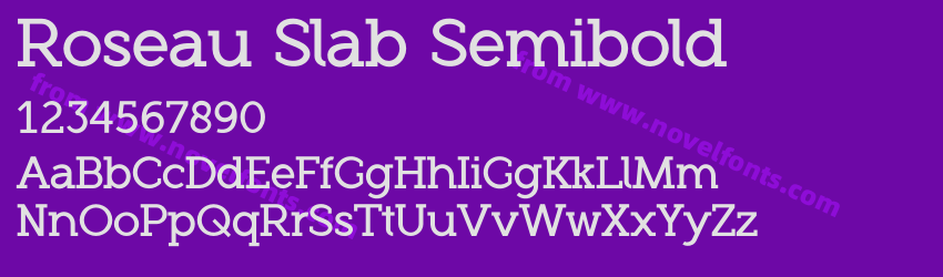 Roseau Slab SemiboldPreview Roseau Slab SemiboldPreview