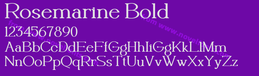 Rosemarine BoldPreview Rosemarine BoldPreview