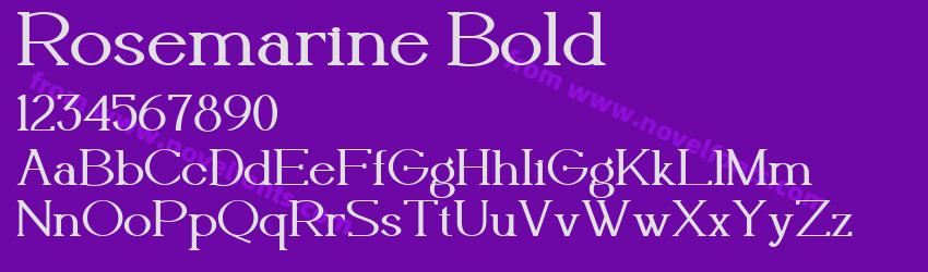 Rosemarine BoldPreview Rosemarine BoldPreview