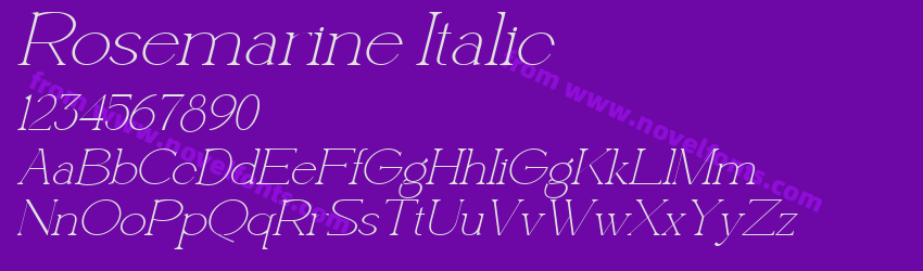 Rosemarine ItalicPreview Rosemarine ItalicPreview