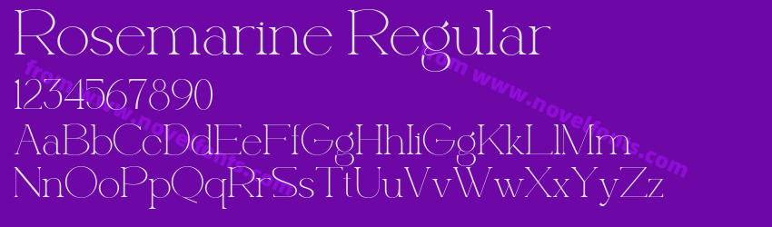 Rosemarine RegularPreview Rosemarine RegularPreview