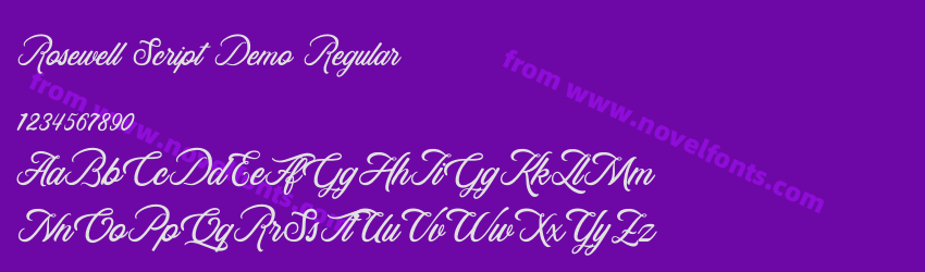 Rosewell Script Demo RegularPreview Rosewell Script Demo RegularPreview