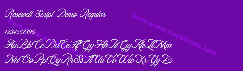 Rosewell Script Demo RegularPreview Rosewell Script Demo RegularPreview