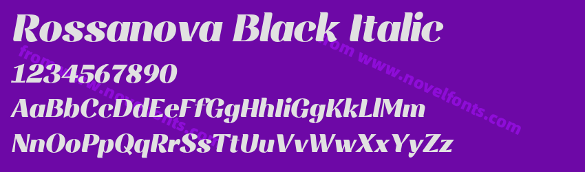 Rossanova Black ItalicPreview Rossanova Black ItalicPreview