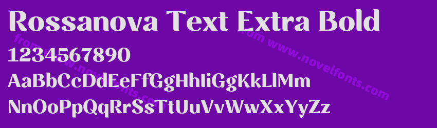 Rossanova Text Extra BoldPreview Rossanova Text Extra BoldPreview