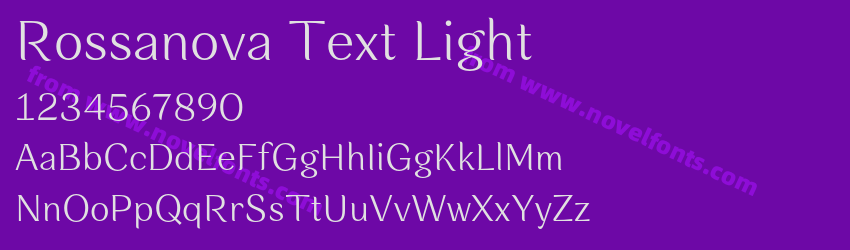 Rossanova Text LightPreview Rossanova Text LightPreview