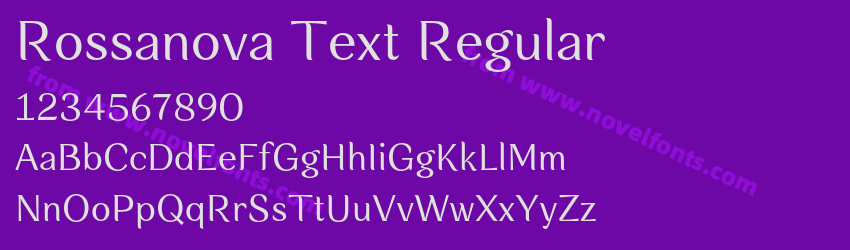 Rossanova Text RegularPreview Rossanova Text RegularPreview