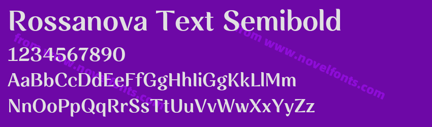 Rossanova Text SemiboldPreview Rossanova Text SemiboldPreview