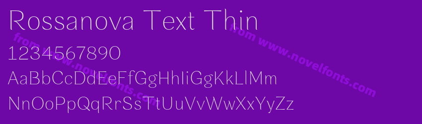 Rossanova Text ThinPreview Rossanova Text ThinPreview