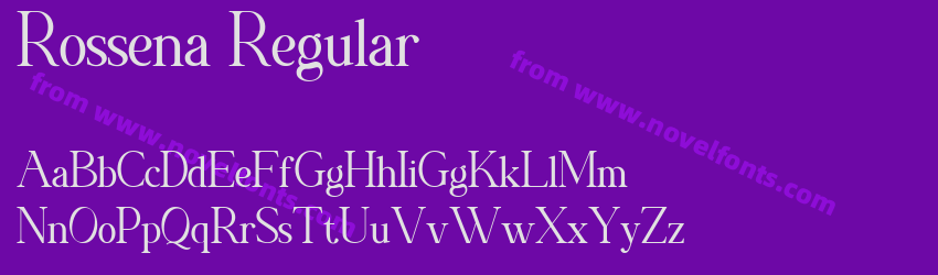 Rossena RegularPreview Rossena RegularPreview