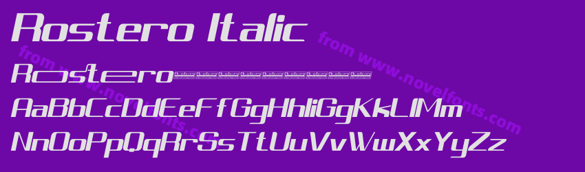 Rostero ItalicPreview Rostero ItalicPreview