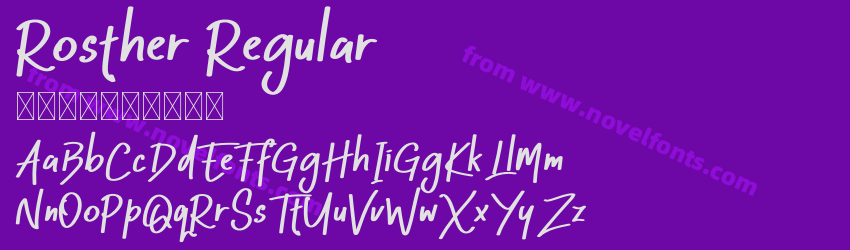 Rosther RegularPreview Rosther RegularPreview