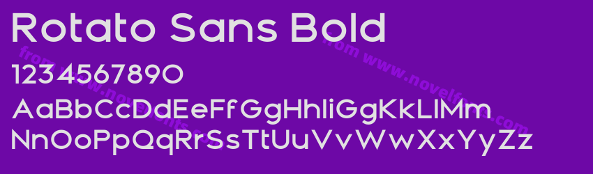 Rotato Sans BoldPreview Rotato Sans BoldPreview