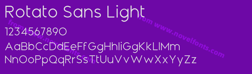 Rotato Sans LightPreview Rotato Sans LightPreview
