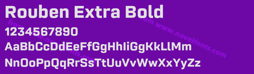 Rouben Extra BoldPreview Rouben Extra BoldPreview