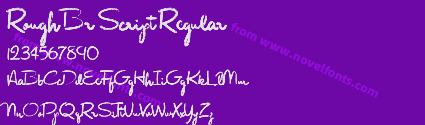 Rough Br Script RegularPreview Rough Br Script RegularPreview