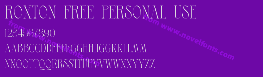 Roxton Free Personal UsePreview Roxton Free Personal UsePreview