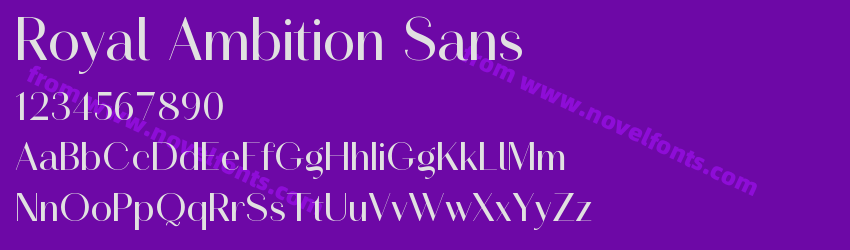 Royal Ambition SansPreview Royal Ambition SansPreview