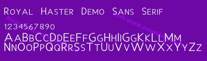 Royal Haster Demo Sans SerifPreview Royal Haster Demo Sans SerifPreview