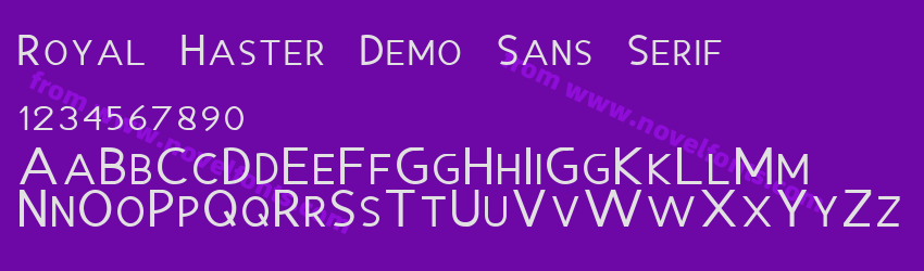 Royal Haster Demo Sans SerifPreview Royal Haster Demo Sans SerifPreview