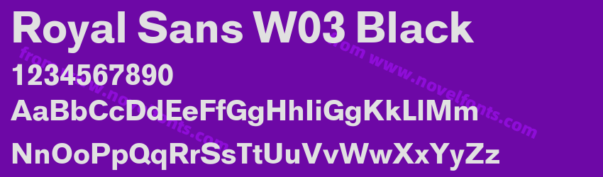 Royal Sans W03 BlackPreview Royal Sans W03 BlackPreview