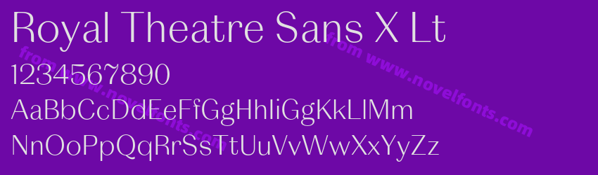 Royal Theatre Sans X LtPreview Royal Theatre Sans X LtPreview