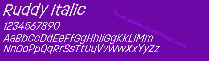 Ruddy ItalicPreview Ruddy ItalicPreview