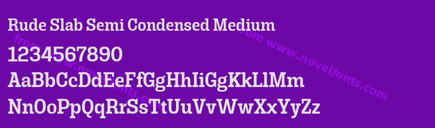 Rude Slab Semi Condensed MediumPreview Rude Slab Semi Condensed MediumPreview