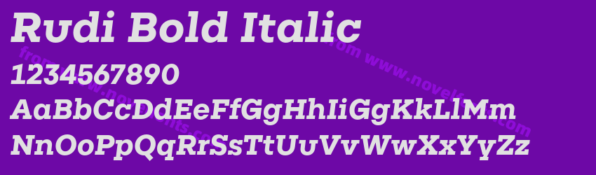 Rudi Bold ItalicPreview Rudi Bold ItalicPreview