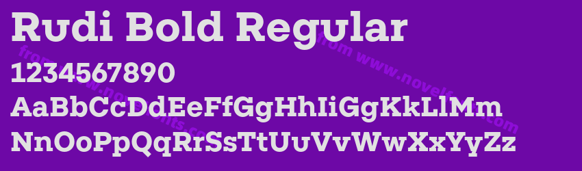 Rudi Bold RegularPreview Rudi Bold RegularPreview