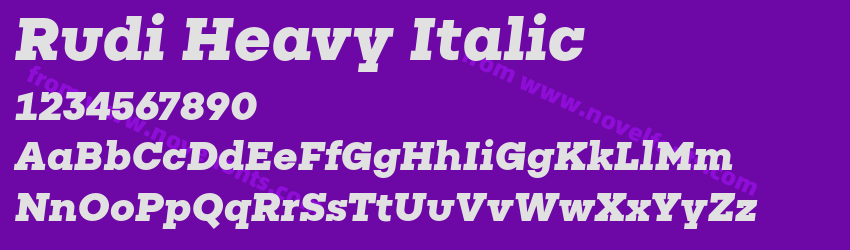 Rudi Heavy ItalicPreview Rudi Heavy ItalicPreview