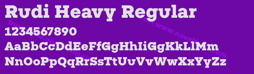 Rudi Heavy RegularPreview Rudi Heavy RegularPreview