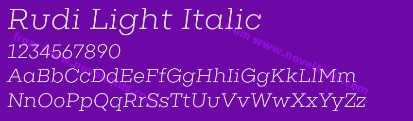 Rudi Light ItalicPreview Rudi Light ItalicPreview