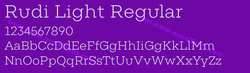 Rudi Light RegularPreview Rudi Light RegularPreview