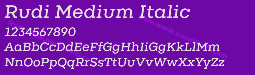 Rudi Medium ItalicPreview Rudi Medium ItalicPreview