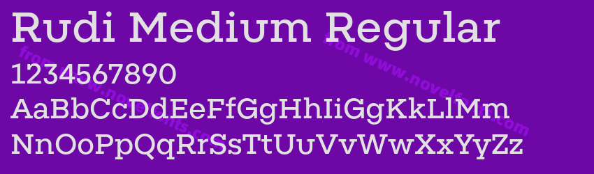 Rudi Medium RegularPreview Rudi Medium RegularPreview