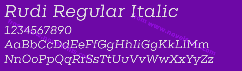 Rudi Regular ItalicPreview Rudi Regular ItalicPreview