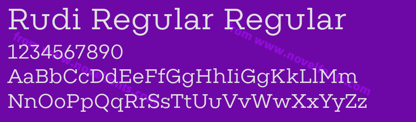 Rudi Regular RegularPreview Rudi Regular RegularPreview