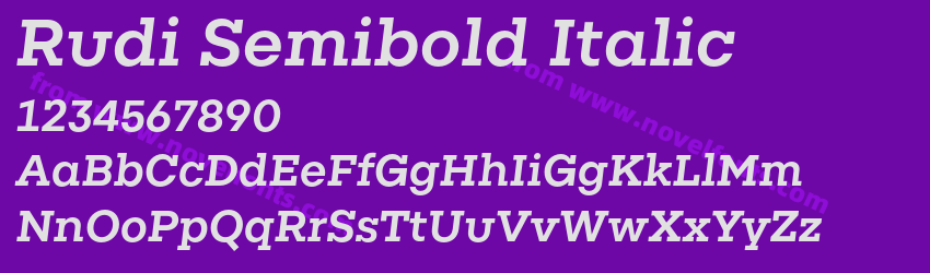 Rudi Semibold ItalicPreview Rudi Semibold ItalicPreview