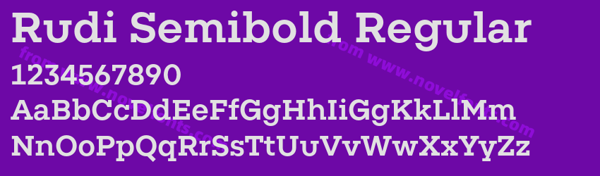 Rudi Semibold RegularPreview Rudi Semibold RegularPreview