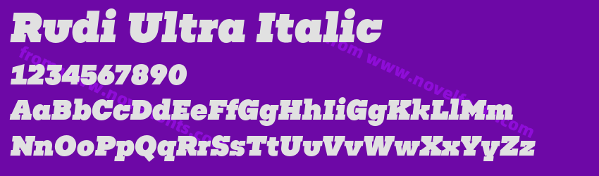 Rudi Ultra ItalicPreview Rudi Ultra ItalicPreview
