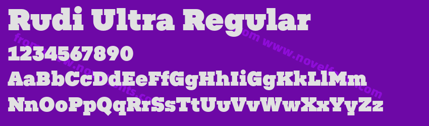 Rudi Ultra RegularPreview Rudi Ultra RegularPreview