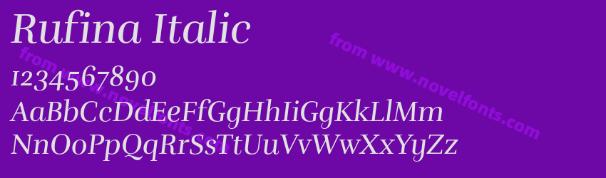 Rufina ItalicPreview Rufina ItalicPreview