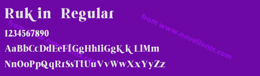 Rukin RegularPreview Rukin RegularPreview