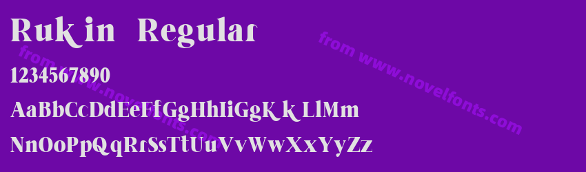 Rukin RegularPreview Rukin RegularPreview