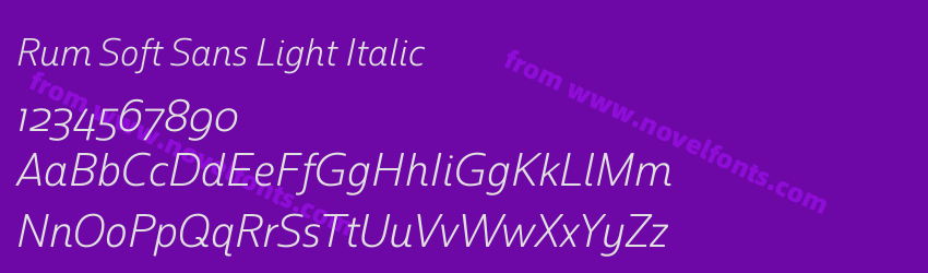 Rum Soft Sans Light ItalicPreview Rum Soft Sans Light ItalicPreview