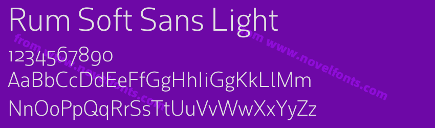 Rum Soft Sans LightPreview Rum Soft Sans LightPreview